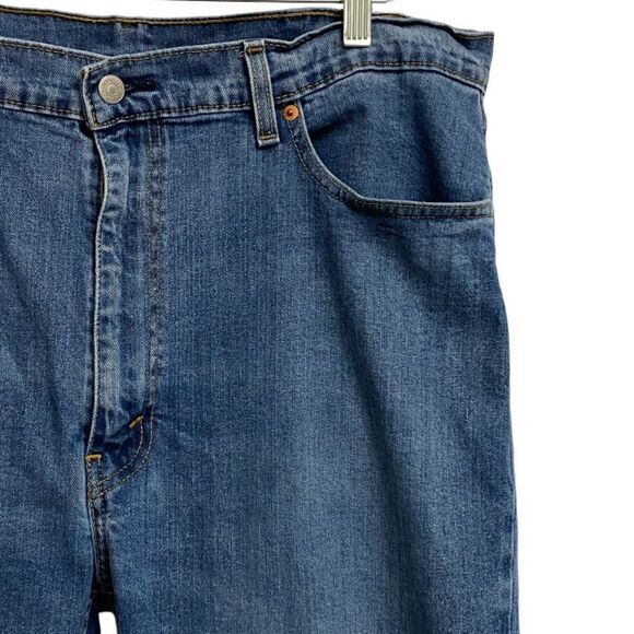 Levi's Men's 505 Straight Leg Blue Jeans Size 40x30 Regular Fit Medium Wash - Picture 3 of 16